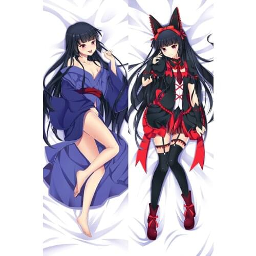 Sexy Dakimakura Japanese Anime Gate Jieitai Kanochi Nite Rory Mercury Cute Pillow Cover Cases Hugging Body Bedding 510070