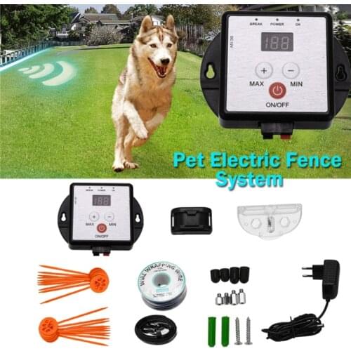 Safety Pet Electric Fence System Innovation Electronic Pet Supplies Invisible Receiver Training Collar Pet Home Anti-lost Lawn