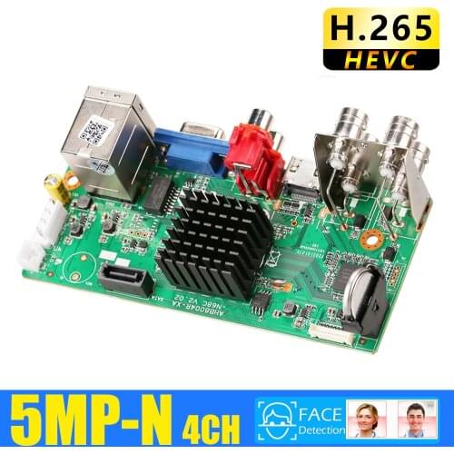 USAFEQLO 4CH 5 in 1 AHD CVI TVI IP CVBS 5MP-N CCTV DVR Board support Motion Detection and 4 Record mode Video surveillance