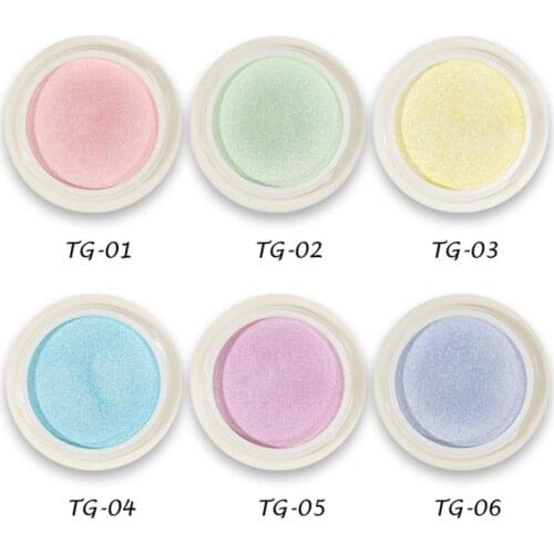 Aurora Nail Glitter Shimmer Transparent Dipping Powder Mirror Mermaid Chrome Nails Art Decoration Pigment Manicure Accessories