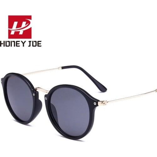 Classic Retro Fashion Womens Sunglasses Vintage Oval Lens Brand Designer Round Eye Sun Glasses Eyewear Black Shades Mirror UV400