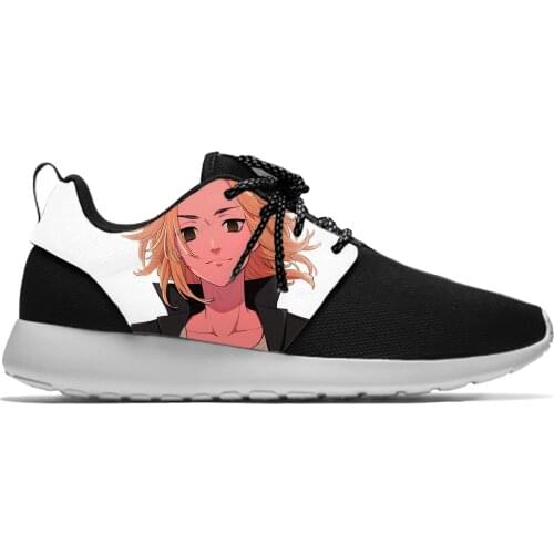 Japanese Anime Manga Tokyo Revengers Sano Manjiro Sport Running Shoes Casual Breathable Lightweight 3D Print Men Women Sneakers