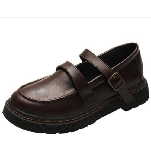 British Style Lolita Girl Shoes Women Low heels Loafers Mary Janes Concise Shoes