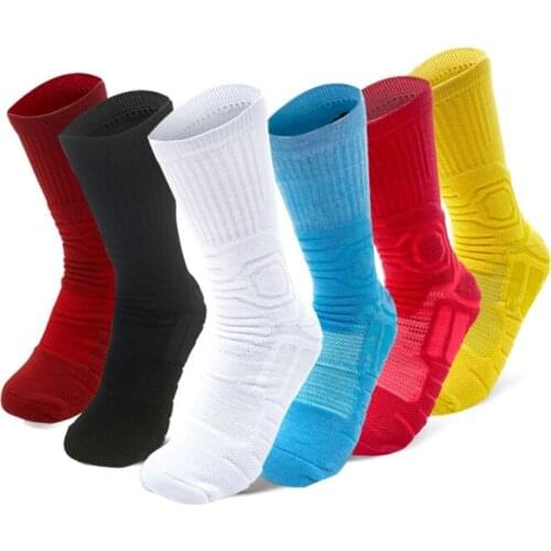Outdoor Professtional Socks Men Sports Elite Basketball Cycling Socks Compression Socks Cotton Towel Bottom Mens Socks