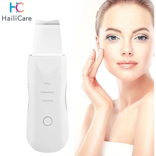 Ultrasonic Skin Scrubber Deep Face Cleaning Machine Peeling Shovel Facial Pore Cleaner Face Skin Scrubber Lift Machine