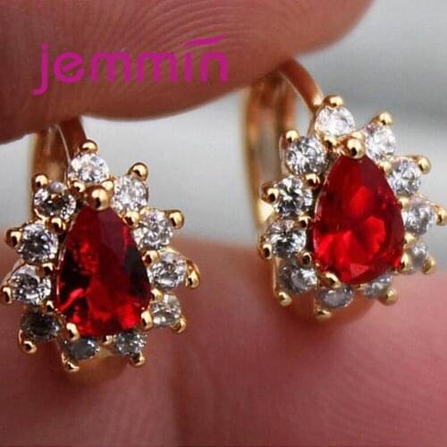 High Quality Europe Style Cubic Zirconia Earrings Stud Earrings Wedding For Women Korean Earings Fashion Jewelry Birthday