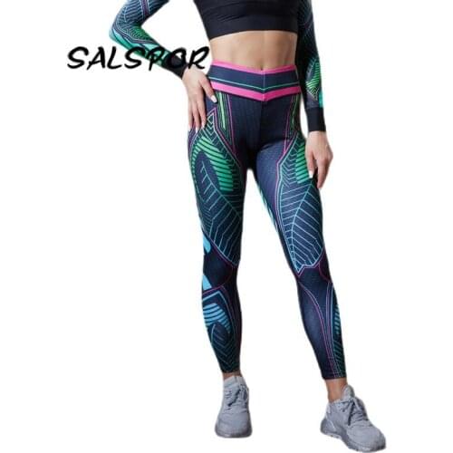 Fitness Women Leggings Workout Pink Leggins Push Up Gym Printed Sexy Womens Legging Anti Cellulite Girl Sports Running Active