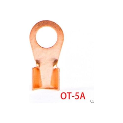 10Pcs 5A Copper Battery Cable Connector Terminal Crimping 6-16mm2 Wire OT-5A