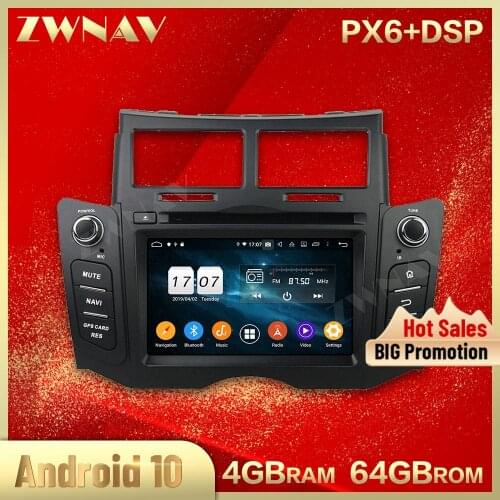 2 din Android 10.0 screen Car Multimedia player For Toyota Yaris 2005-2011 car video audio stereo GPS navi head unit auto stereo