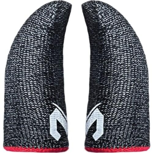 2 Pcs Phone Games Sweat-Proof Finger Gloves Thumbs Finger Cover Anti-slip Cot Sleeve for PUBG Touch Screen Game Practical Acces