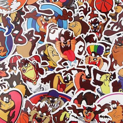 32PCS Cartoon Tasmanian Devil Stickers For Scrapbooking Laptop Guitar Skateboard Suitcase Decal Animal Puppy Sticker Graffiti