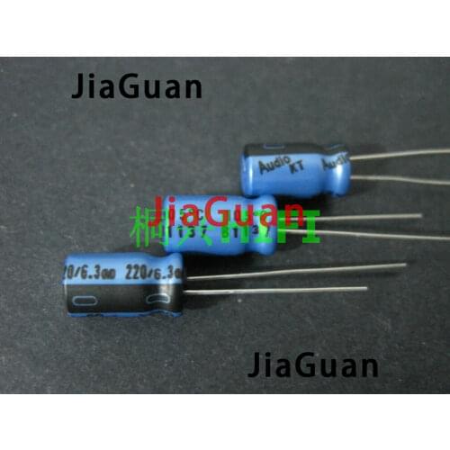 50pcs Genuine NICHICON KT 6.3V220UF 6.3X11MM Audio Electrolytic capacitor blue kt 220uF/6.3v hot sale 220UF 6.3V