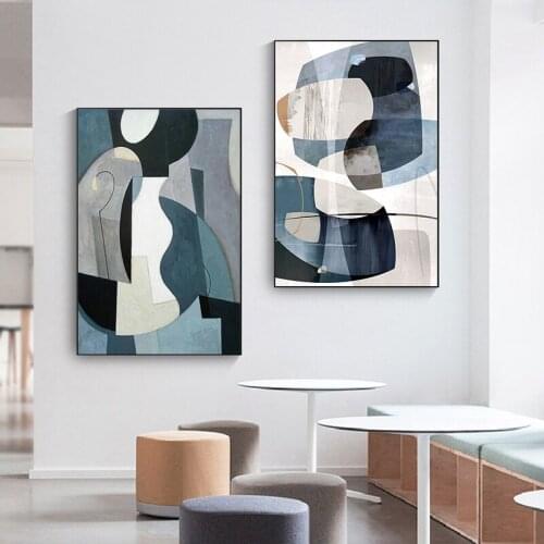 Abstract Vintage Canvas Posters Painting Living Room Europe Picture Wall art Print Nordic Poster Home Office Decoration No Frame