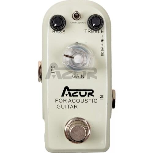 AZOR AP-318 Guitar Pedal Use For Acoustic Guitar Mini Pedal 9V Effect Pedal Guitar Accessories