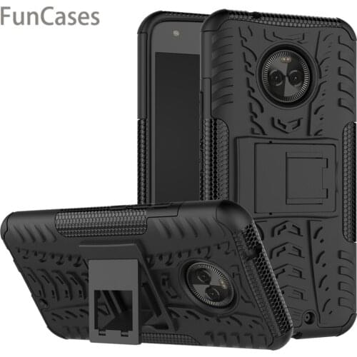 Rugged Cover Case For Motorola Moto E5 G7 G6 Plus Z3 Z4 Play One Power Hard Holder Protective Shockproof Armor Back Phone Case