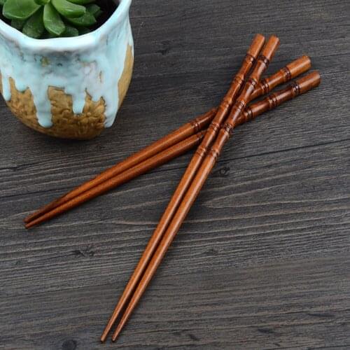 2 Pairs Wood Chopsticks Creative Natural Handmade Wood Chopstick Gift Tableware Chopsticks Japanese-style Eating Ware Chop Stick