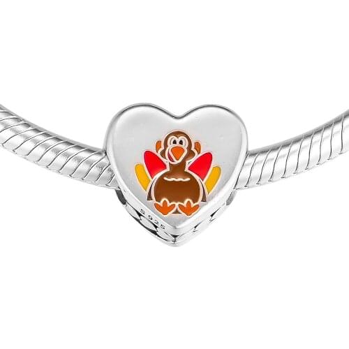 DIY Fits for Pandora Charms Bracelets Thankful For You Beads 100% 925 Sterling-Silver-Jewelry Free Shipping