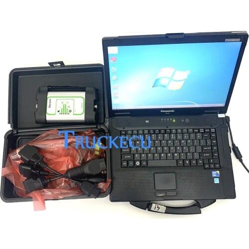 For Volvo vocom 88890300 vcads for VOLVO construction equipment truck Excavator diagnostic tool Tech Tool 2.7 PTT+CF52 Laptop