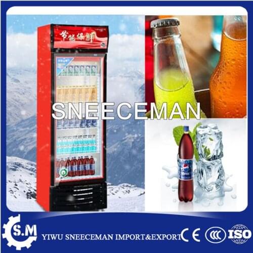 Refrigerated vertical beverage drink display cabinet