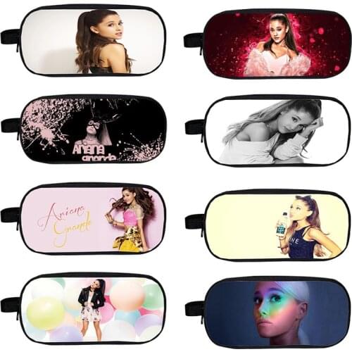 Cosmetic Bag Case Mochila Ariana Grande Pencil Case Pencil Makeup Box 3d Print Double Zipper Kpop for Kids Gifts School Supplies
