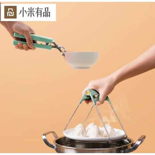 Wuming Anti-scalding Clips Kitchen Casserole Tray Stainless Steel Effortless Prevent Scalding Hands Pot Oven Plate Anti-Hot Clip