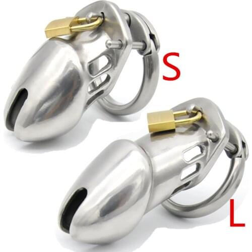 Metal Chastity Device Cage CB6000 CB6000s Stainless Steel Cock Ring Adjustable Penis Ring Chastity Cage Penis Sleeve for Men 180