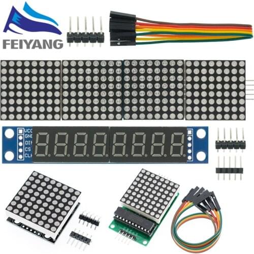 MAX7219 dot matrix module microcontroller module display module finished goods , Can be together for arduino programming