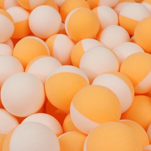 One Pack Creative BI Color Table Tennis Balls Double Color Seamed ABS 40+ Balls Plastic Ping Pong Balls Durable High-elastic