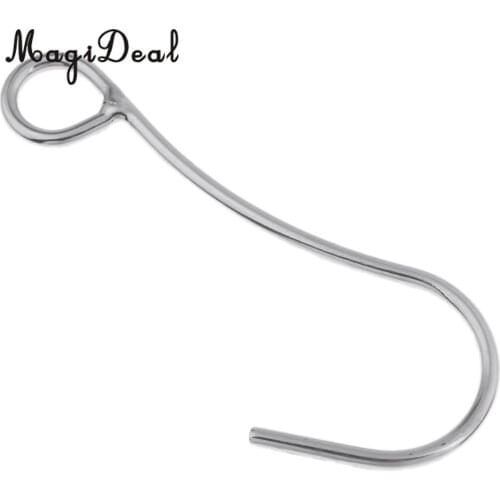Stainless Steel Safety Security Scuba Dive Diving Single Reef Hook Gear Tool for Underwater Photography Silver