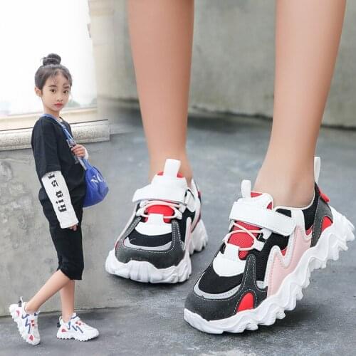 New Hot Four seasons non-slip Girls' Shoes Mesh Sneakers Breathable GIRLS Shoes Versatile Kindergarten Princess student shoes