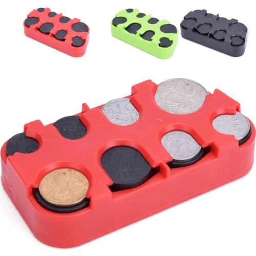 1pc Plastic Coin Collection Purse Wallet Organizer Holder For Bus Taxi Car Coin Changer Holder Mini Euro Coin Dispenser