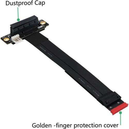 Riser PCIe x4 3.0 PCI-E 4x To M.2 NVMe M Key 2280 Riser Card Gen3.0 Cable M2 Key-M PCI-Express Extension cord 32G/bps