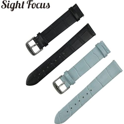Thin Men Women Watch Straps 18mm Quick Release Watch Band Black Blue Elegant Gent Watch Bracelet Female Male Correa Mujer Hombre