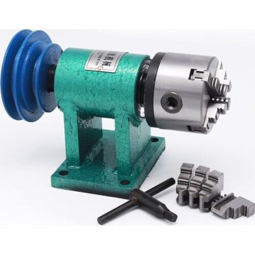 Self-made lathe 160 chuck spindle + three-jaw/four-jaw chuck, woodworking lathe, DIY metal assembly, bead machine assembly