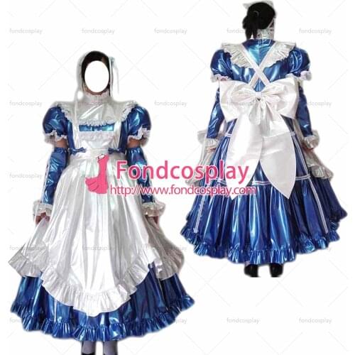 Sissy maid pvc dress lockable Uniform cosplay costume Tailor-made[G2459]