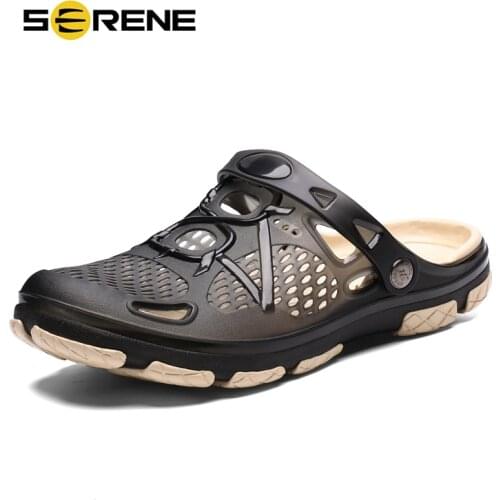 SERENE Men Sandals Jelly Shoes Summer Flip Flops Slippers Outdoor Beach Casual Cheap Male Sandalia Masculina