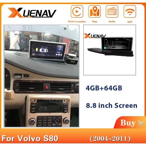 Android Autoradio Tesla Style NO Car DVD Player GPS Navigation For VOLVO S80 2004-2011 Radio Multimedia Palyer Auto Head Unit
