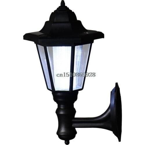 Solar Power LED Light Path Way Wall Landscape Mount Garden Fence Lamp Outdoor