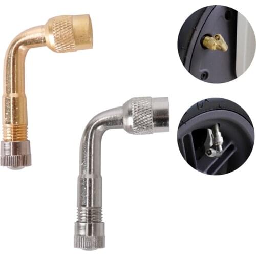 90 Degree Air Valve Extension Truck Gold Brass Valve for Xiaomi M365 / 1S / Pro /pro2 Max G30 Electric Scooter Stem Accessories