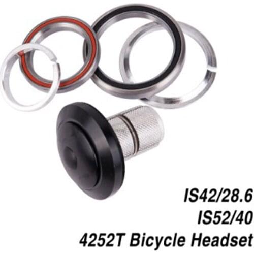 Bicycle Headset 42mm 52mm CNC 1 1/8"-1 1/2" Tapered Tube MTB Bike Road Bicycle Bearings Headsets 4252T
