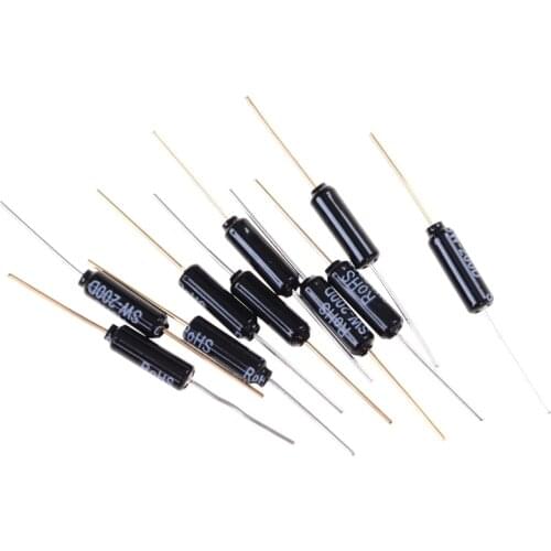 10pcs/lot Highly sensitive SW-200D ball switch angle Tilt switch Vibration Sensor Metal Ball Tilt Shaking Switch