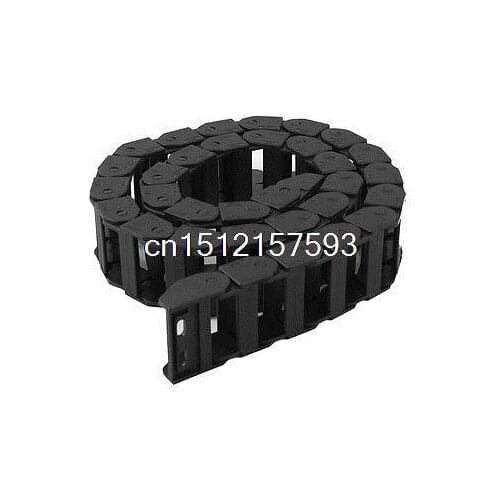 106cm Long Black Cable Wire Carrier Drag Chain Nested 18mm x 37mm