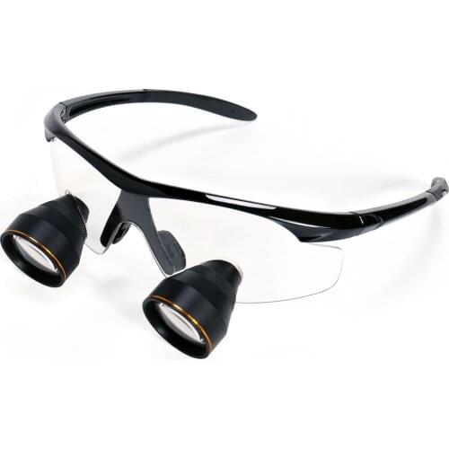 2.5X Binoculars Glasses Magnifier Dentist Loupes Surgery Medical Magnifying Glass Dental 30-50cm Long Working Distance Large FOV