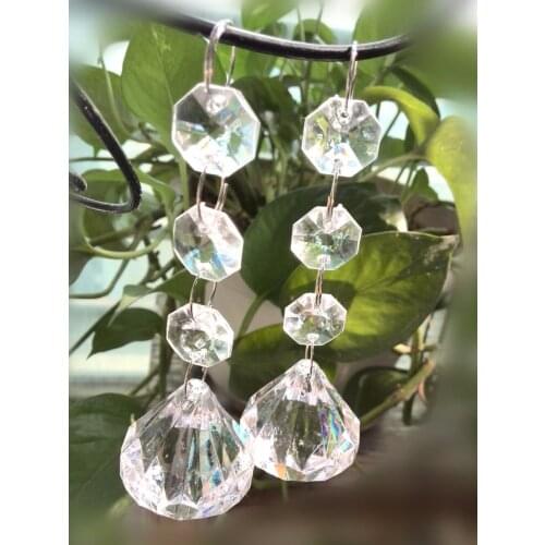 30pc Wedding Acrylic Garland ball Diamond Crystal Bead Chandelier Hanging Decoration