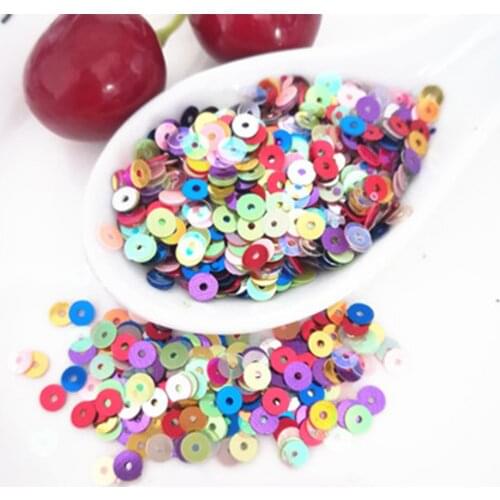 3/4/5/6mm sequins flat round sequins crafts embroidery sewing clothes decoration DIY accessories stage clothing materials