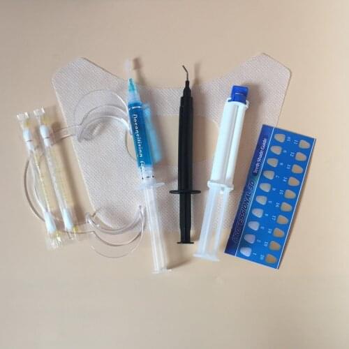 35%HP best result Dual Syringe Teeth Whitening Gel Professional Kit Dentist Use Dual Barrel Syringe Bleaching Gel