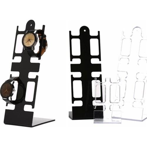 4-Holder Plastic Stand Rack General Showcase Shelf PortableWatch Storage Box Case Bracelet Watch Box Jewelry Decoration Display