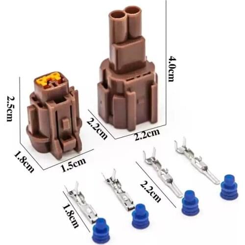 500SETS DJ7029A-2.2-11/21 2.2mm 2Pin AMP Car Electrical Wire Connectors for VW,BMW,Honda,Toyota,NISSAN AND other models