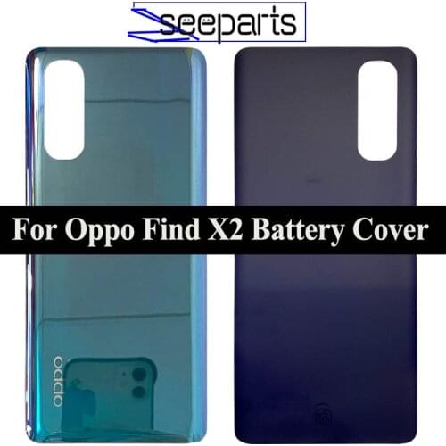 6.7" New Cover For OPPO Find X2 Battery Cover Replacement Parts X2 Back Cover Door Housing Battery Door Cover