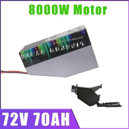 72V 70AH Triangle Polygon battery Pack with 8KW 150A BMS , 84V charger